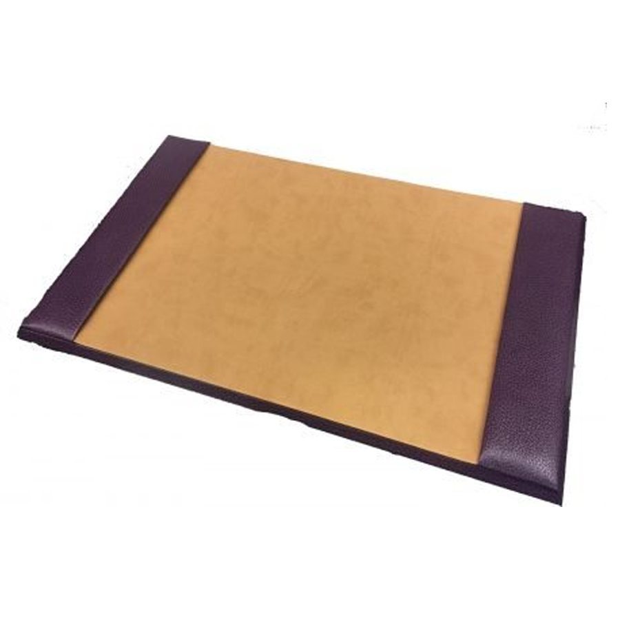 Purple Leather Desk Blotter Handmade Luxury Leather Gifts
