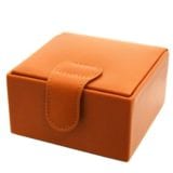 Tan Leather Jewellery Box Small