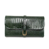 Green Leather Military Wet Pack Green Nile Croc Leather