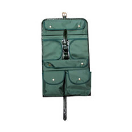 Green Leather Military Wet Pack Green Nile Croc Leather
