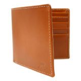 Luxury Tan Leather Billfold Wallet