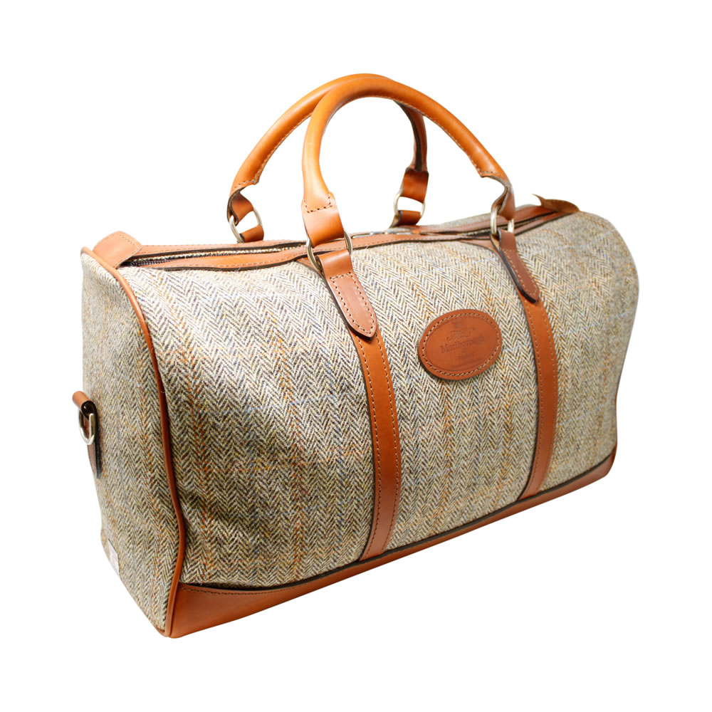tweed holdall bag
