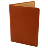 Tan Leather Conference Folder